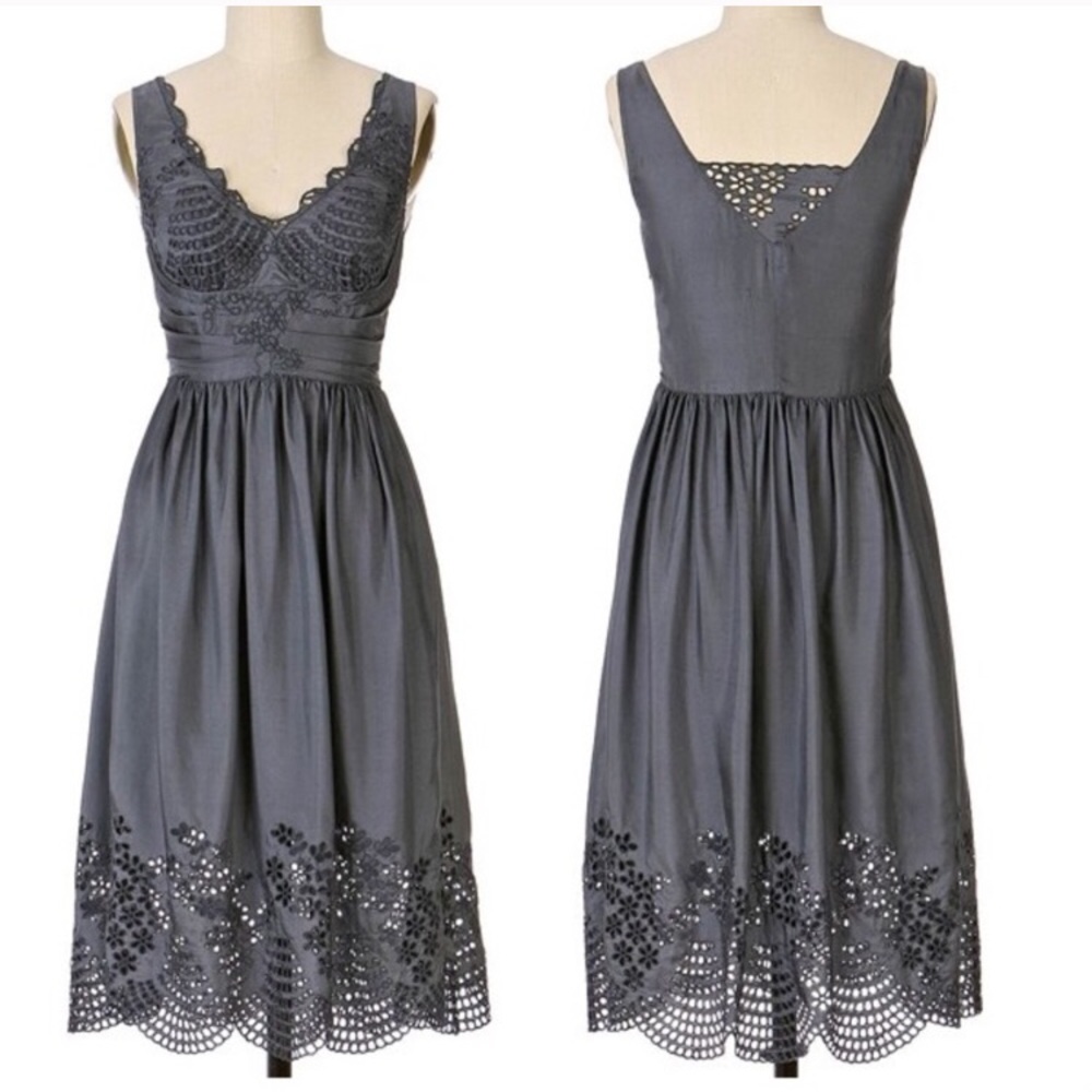 Anthropologie silk dress